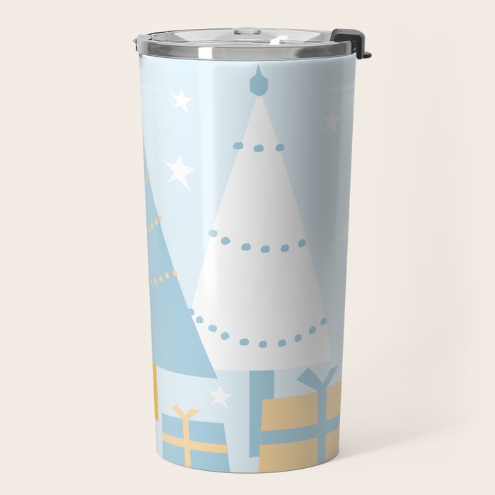 Christmas tree and presents Travel Mug Gallery Image 2