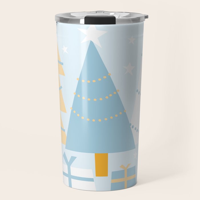 Christmas tree and presents Travel Mug Gallery Image 1