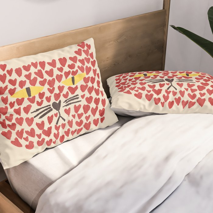 Love thy cat Pillow Sham Gallery Image 2