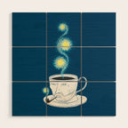 Starry starry coffee Wood Wall Art Gallery Image 1