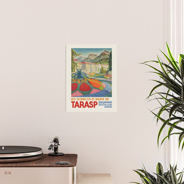 Tarasp, Switzerland - Vintage travel poster, 1950s  Poster Gallery Image 2