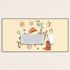 Howdy - Lucky Western Charms Desk Mat Gallery Image 1