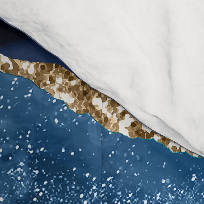 Blue Night Galaxy Marble Comforter Gallery Image 4