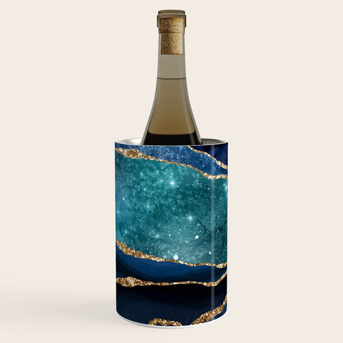Blue Night Galaxy Marble Wine Chiller Gallery Image 3