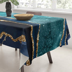 Blue Night Galaxy Marble Tablecloth Gallery Image 3