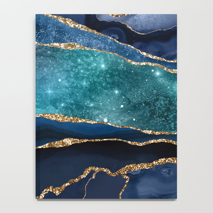 Blue Night Galaxy Marble Notebook Gallery Image 4