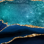 Blue Night Galaxy Marble Coffee Mug Gallery Image 2