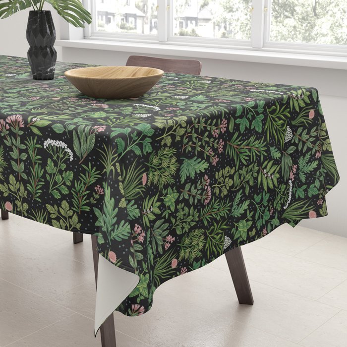 Herbs & Spices - dark Tablecloth Gallery Image 3