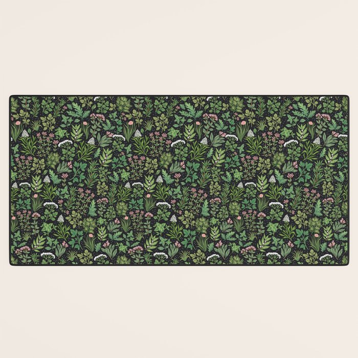 Herbs & Spices - dark Desk Mat Gallery Image 3