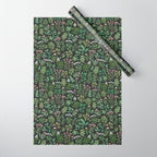 Herbs & Spices - dark Wrapping Paper Gallery Image 1