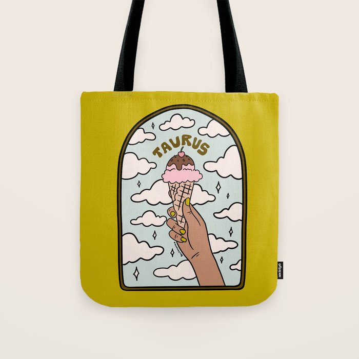 Taurus Ice cream Tote Bag Gallery Image 1