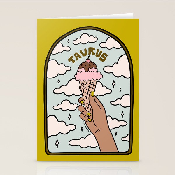 Taurus Ice cream Stationery Card Gallery Image 2