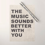 The Music Sounds Better With You Wrapping Paper Gallery Image 1