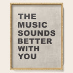 The Music Sounds Better With You Serving Tray Gallery Image 1