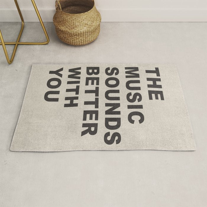 The Music Sounds Better With You Rug Gallery Image 1