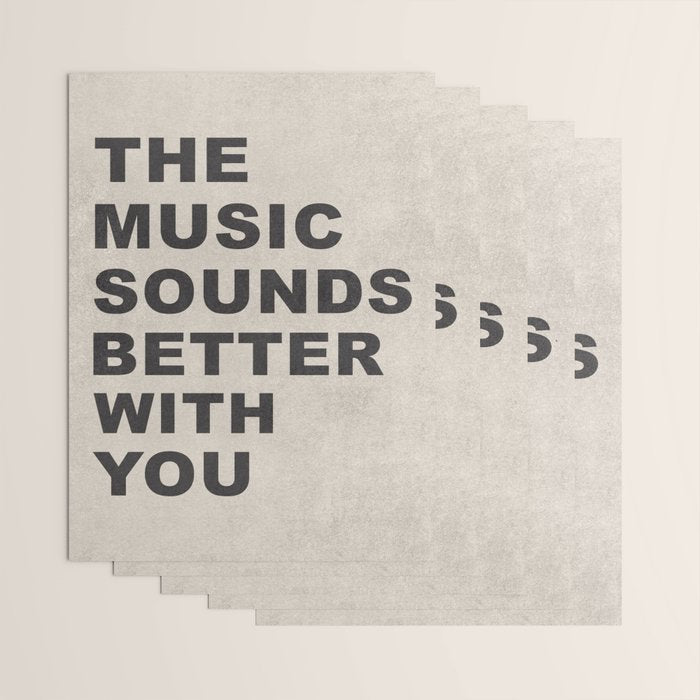 The Music Sounds Better With You Wrapping Paper Gallery Image 3