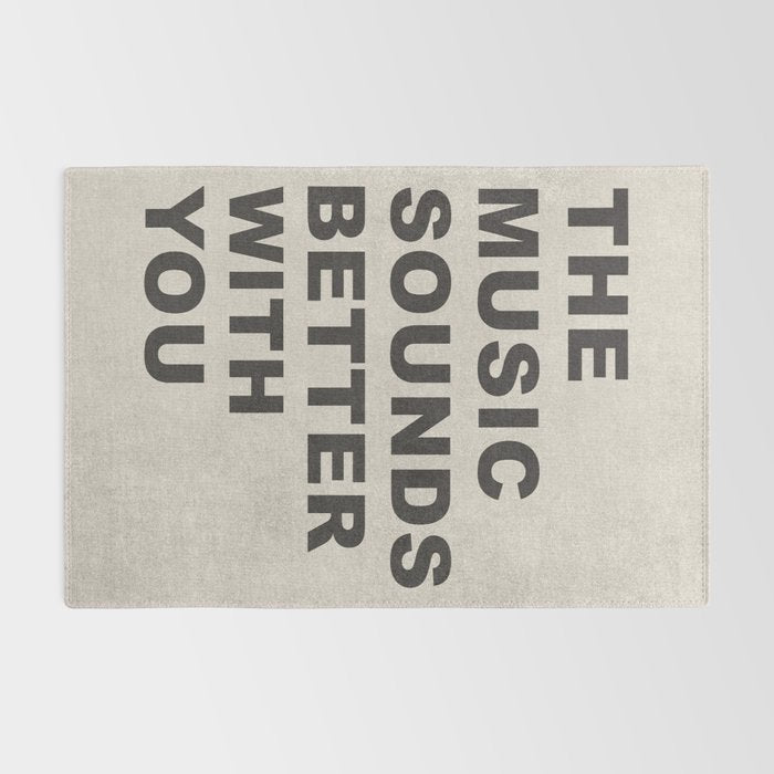 The Music Sounds Better With You Rug Gallery Image 2