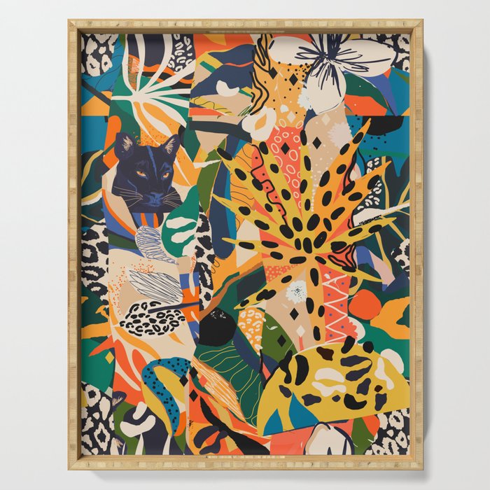 POP COLLAGE 01: Wild Edition Serving Tray Gallery Image 1