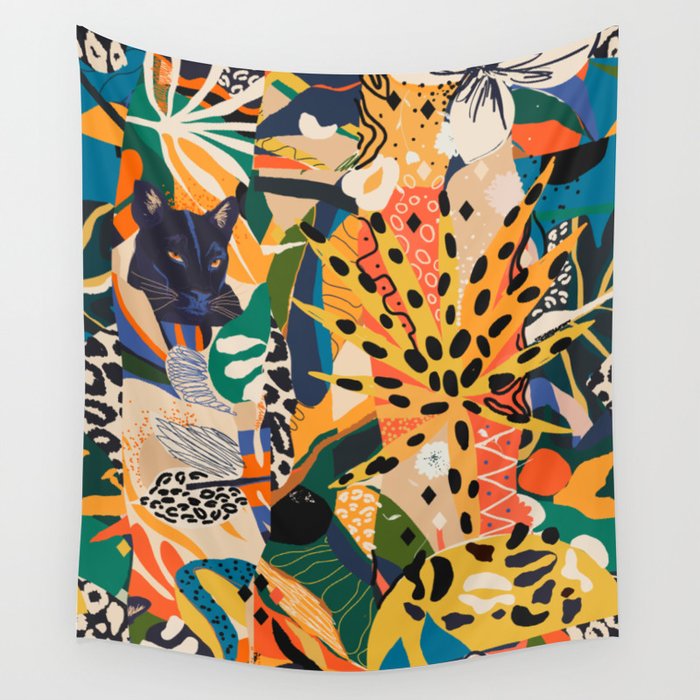 POP COLLAGE 01: Wild Edition Wall Tapestry Gallery Image 4