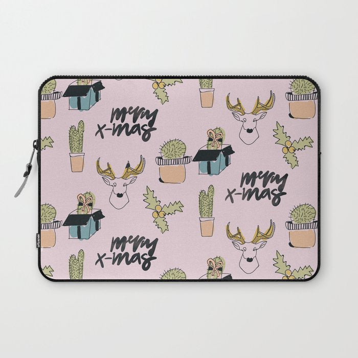 Christmas Cactus Laptop Sleeve Gallery Image 1