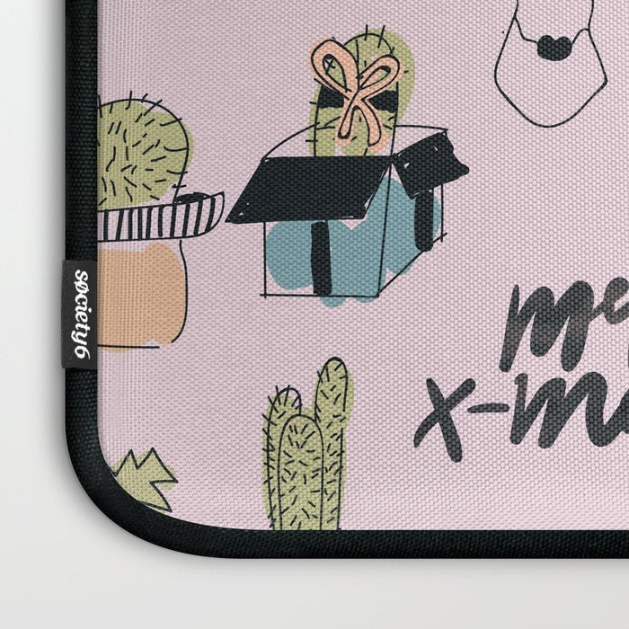 Christmas Cactus Laptop Sleeve Gallery Image 3