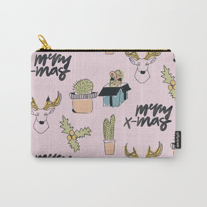 Christmas Cactus Carry All Pouch Gallery Image 1