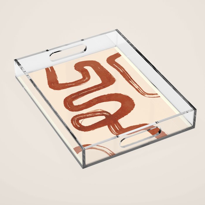 Abstract line art 128 Acrylic Tray Gallery Image 1