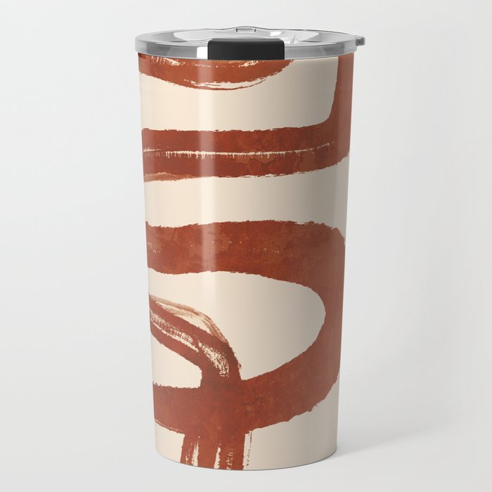 Abstract line art 128 Travel Mug Gallery Image 1
