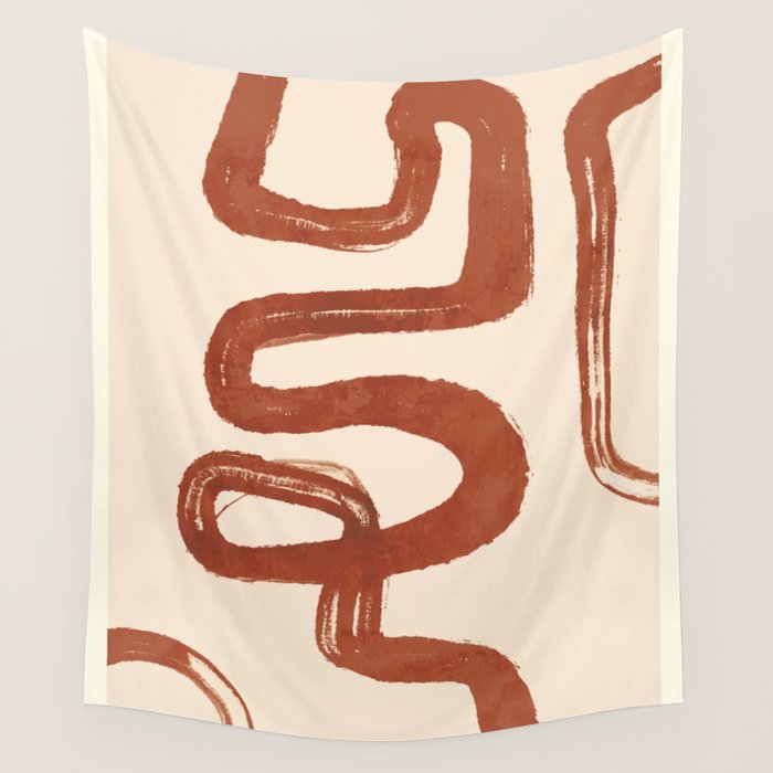 Abstract line art 128 Wall Tapestry Gallery Image 1