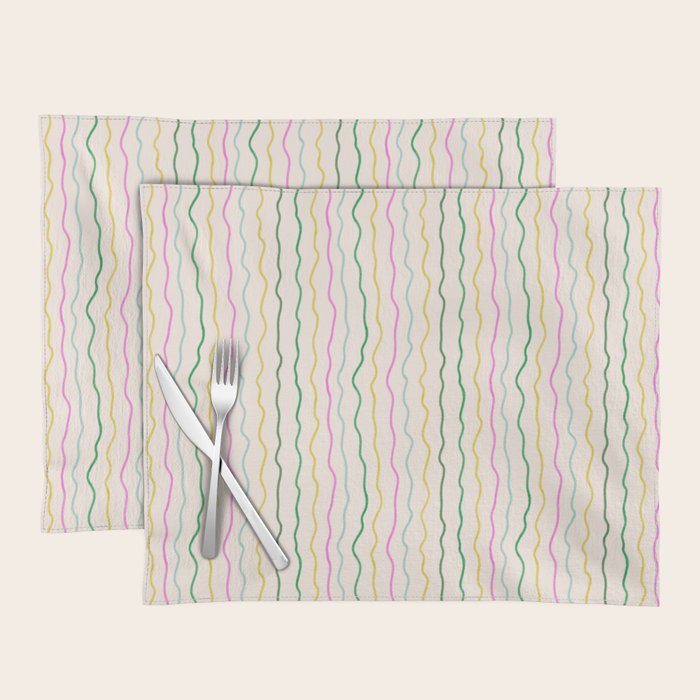 Rainbow Stripes Placemat Gallery Image 1