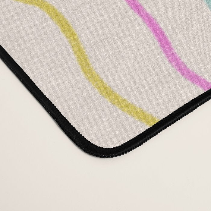 Rainbow Stripes Desk Mat Gallery Image 4