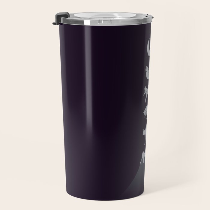 Cat Landscape 103: Falling Cat Moon Travel Mug Gallery Image 3