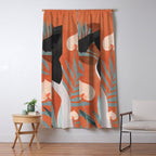 Tropical Girl 41 Window Curtain Gallery Image 5