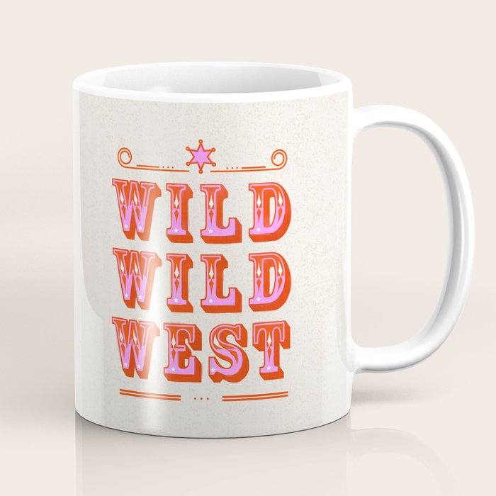 Wild Wild West Cowboy Typography Coffee Mug Gallery Image 1