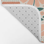 Pretty Floral - Earth Colors Bath Mat Gallery Image 2