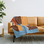 Mid Century 40B Throw Blanket Gallery Image 1