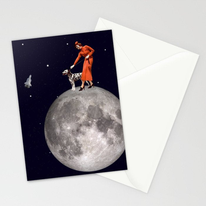 Walking the Dog // The Rocket Stationery Card Gallery Image 2