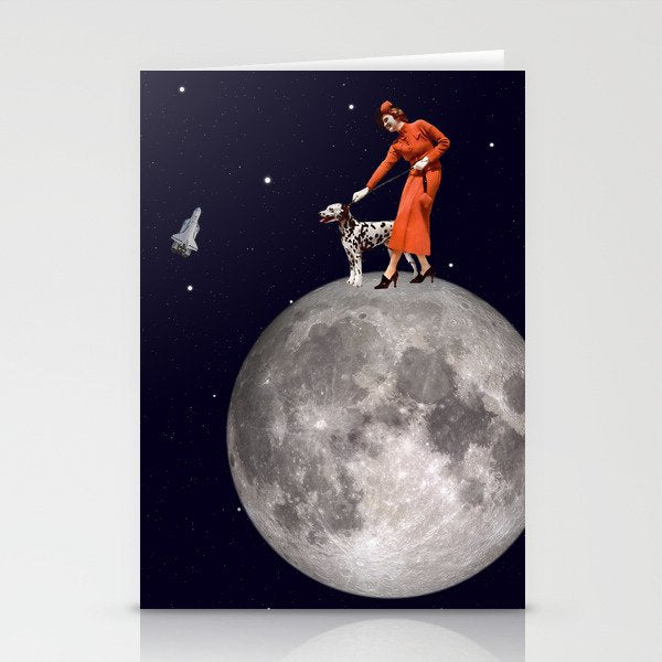 Walking the Dog // The Rocket Stationery Card Gallery Image 2