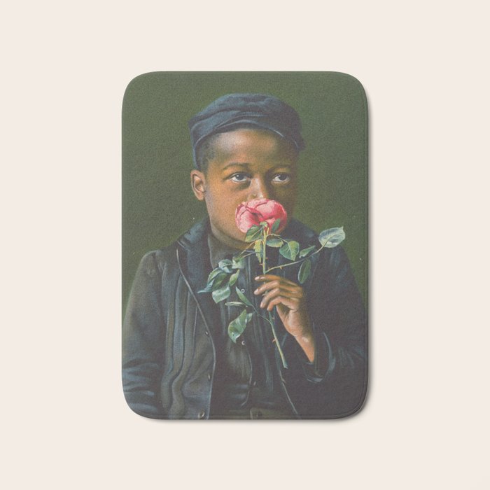 Vintage African American Art Bath Mat Gallery Image 1