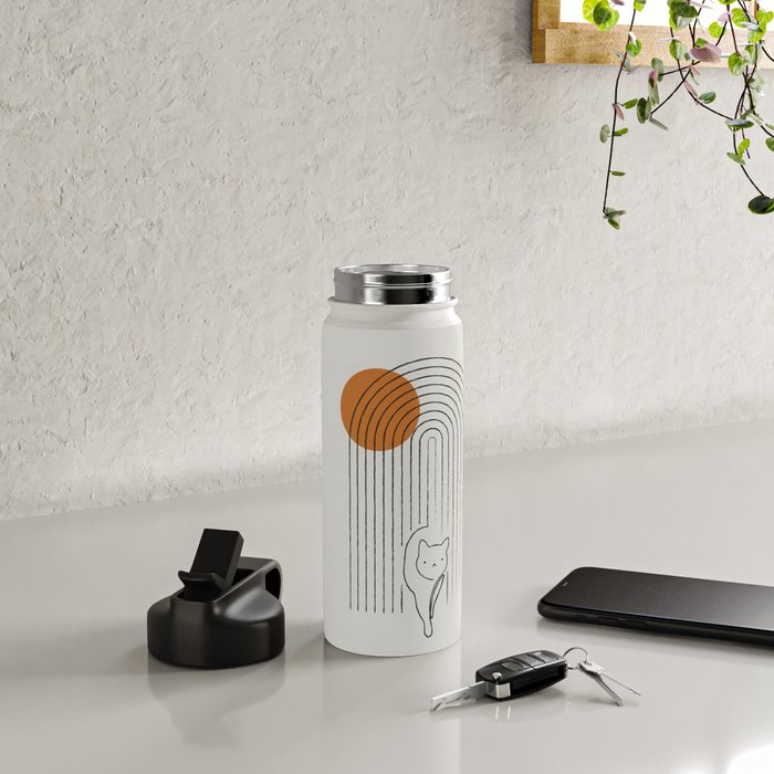 Cat Landscape 154 Water Bottle Gallery Image 4