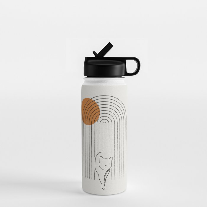 Cat Landscape 154 Water Bottle Gallery Image 1