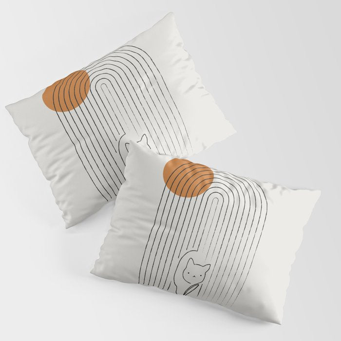 Cat Landscape 154 Pillow Sham Gallery Image 3