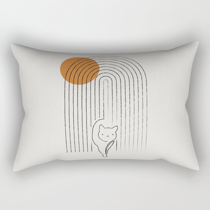 Cat Landscape 154 Rectangular Pillow Gallery Image 1