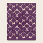 Bows & Ribbons Pattern XXXV Dark Purple Notebook Gallery Image 4