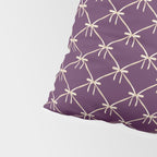 Bows & Ribbons Pattern XXXV Dark Purple Pillow Sham Gallery Image 4