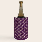 Bows & Ribbons Pattern XXXV Dark Purple Wine Chiller Gallery Image 1