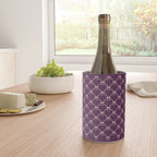 Bows & Ribbons Pattern XXXV Dark Purple Wine Chiller Gallery Image 4