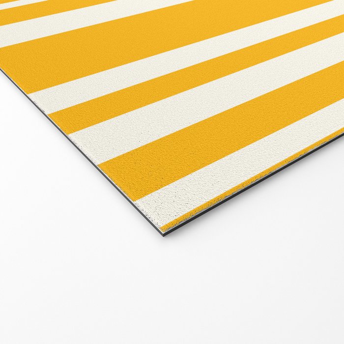 Classic Stripes XLV - Golden Yellow Welcome Mat Gallery Image 2