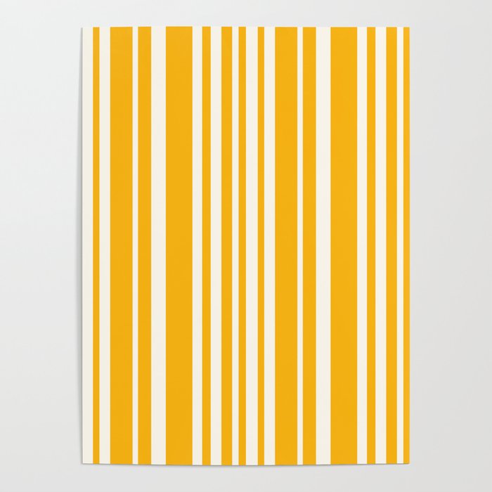 Classic Stripes XLV - Golden Yellow Poster Gallery Image 4