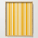 Classic Stripes XLV - Golden Yellow Serving Tray Gallery Image 1